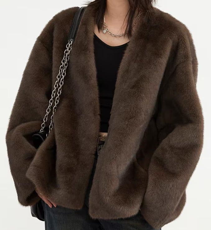 XAO Chaqueta Tejida Beige/Cafe