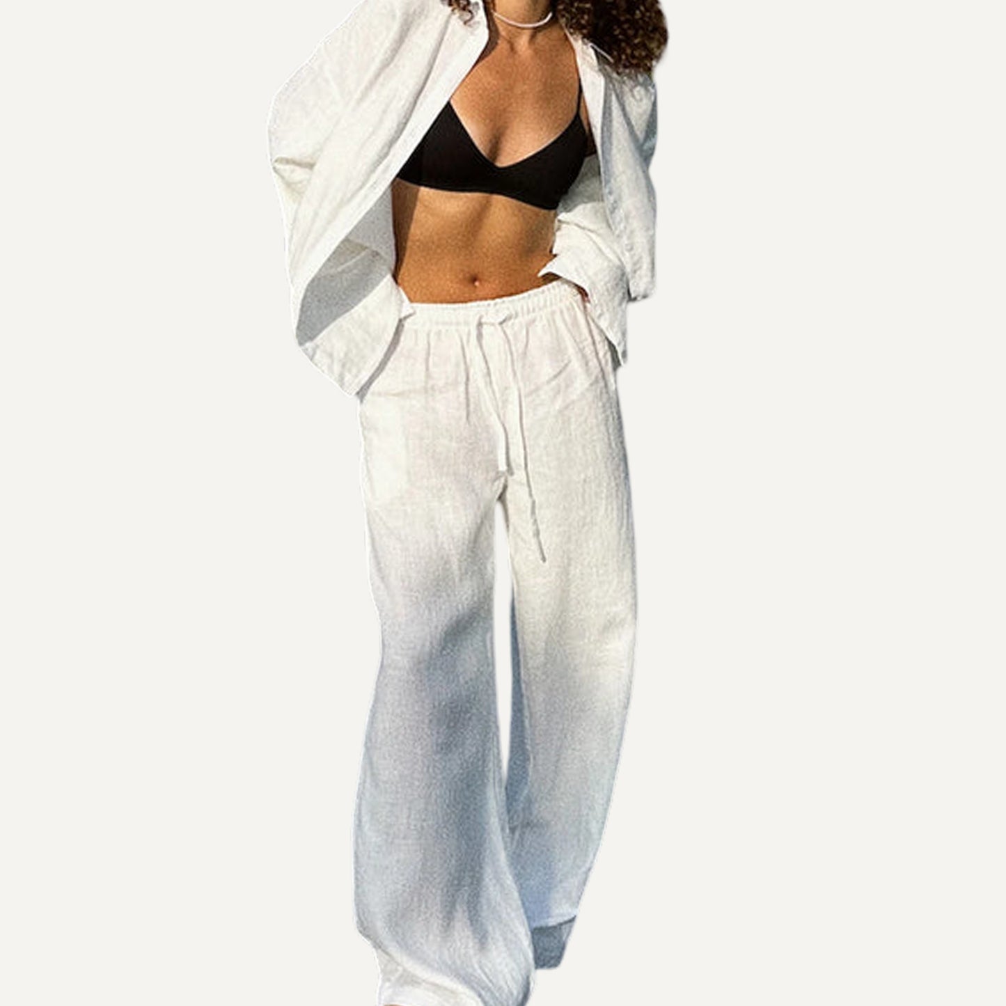 XAO Conjunto Algodon Camisa Pantalones