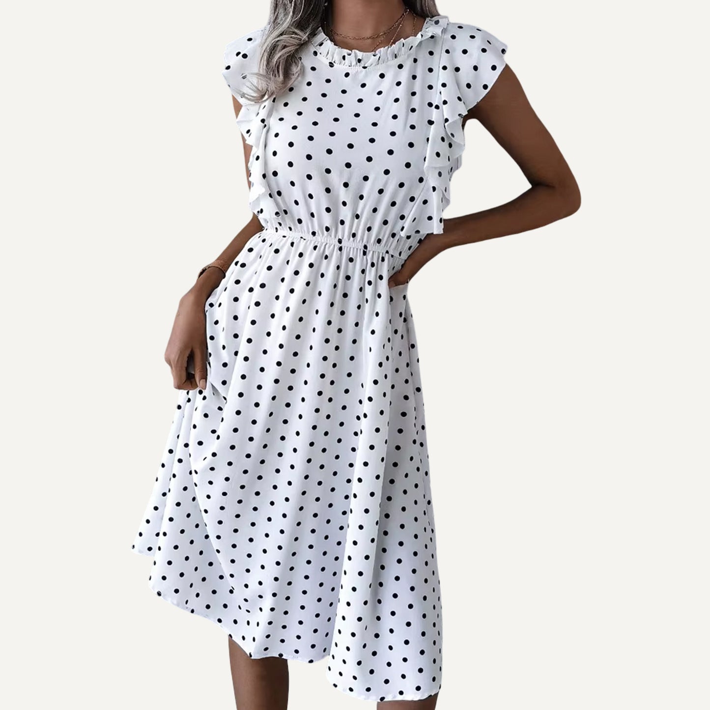 XAO Vestido lunares