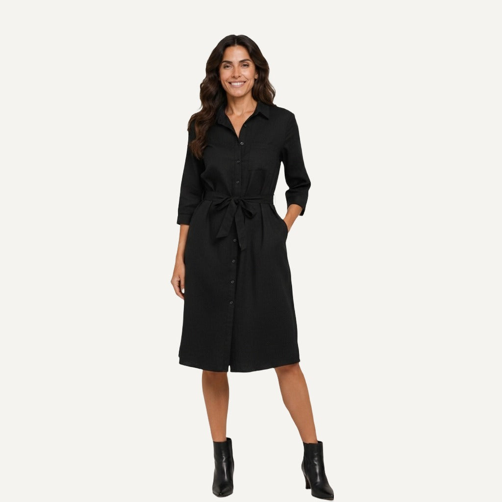 XAO Vestido Cuello estilo Camisa