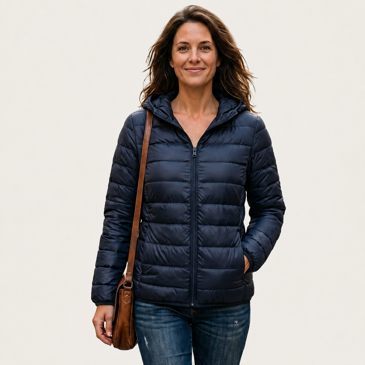 XAO Parka Chaqueta Pluma Azul Oscuro