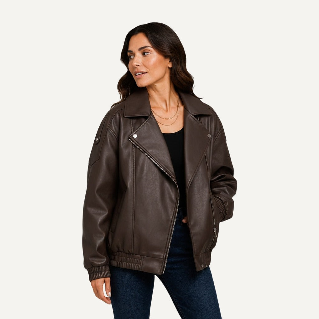 XAO Chaqueta de Cuero Sintético Minimal