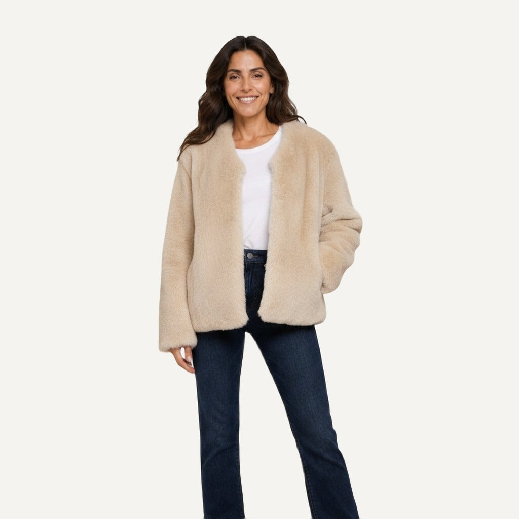 XAO Chaqueta Tejida Beige/Cafe
