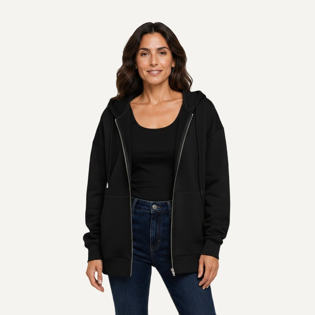 XAO Campera Hoodie Lila/Negro