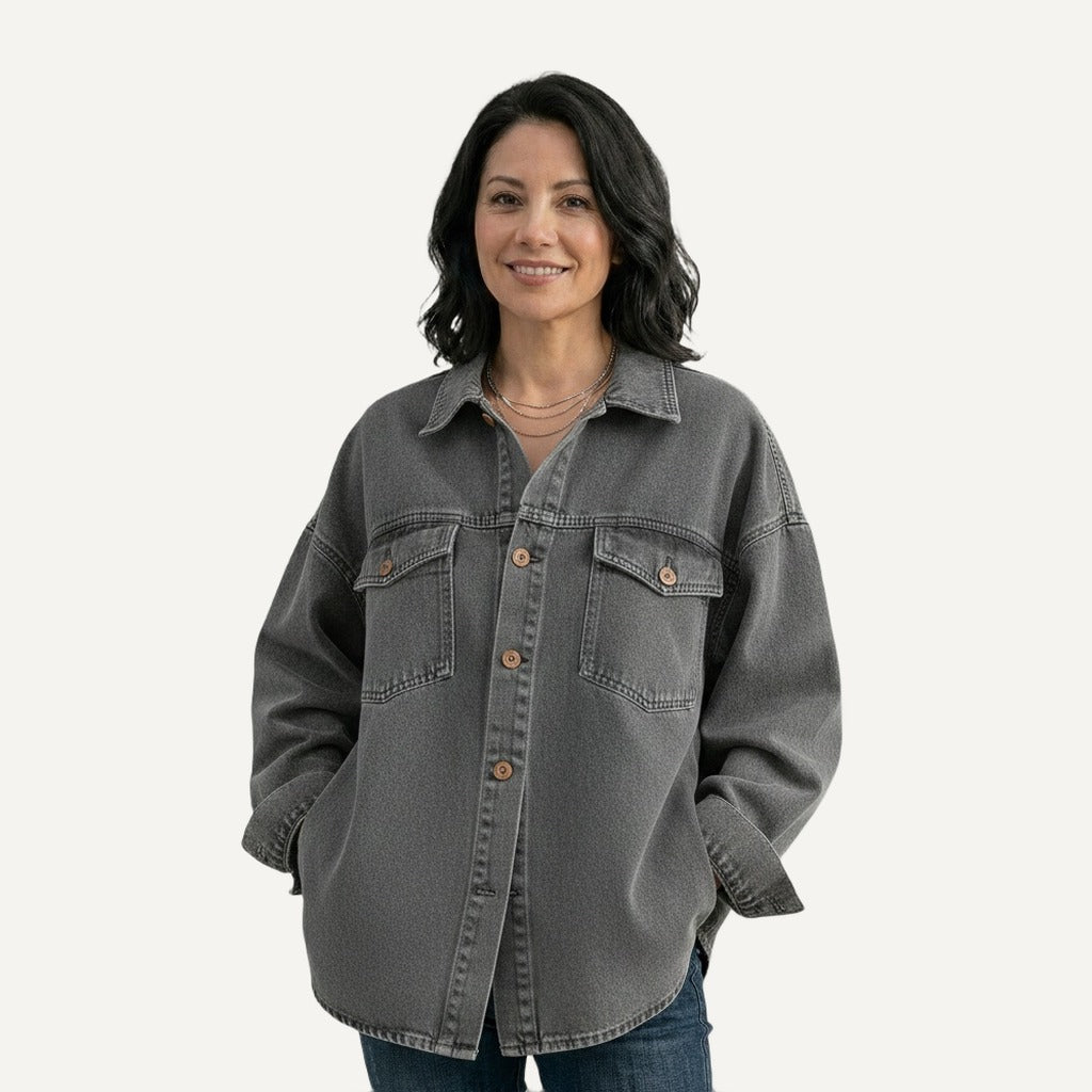 XAO Camisa Denim Larga