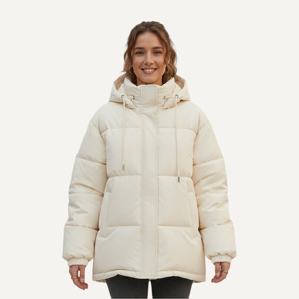XAO Campera Rellena Crema/Cafe/Gris