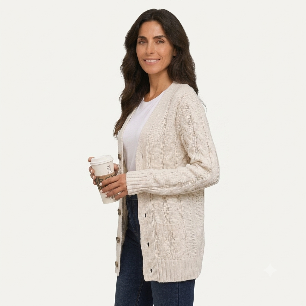 XAO Cárdigan Cable Knit Oversized
