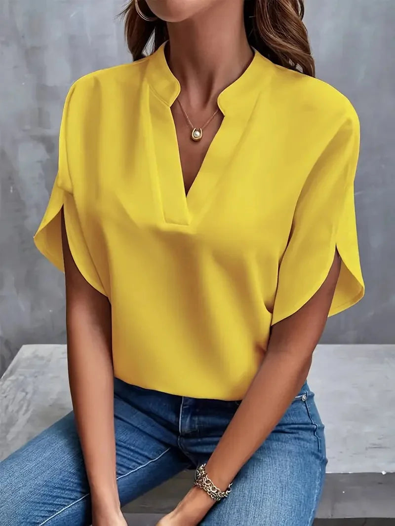 XAO Blusa Suelta Cuello V