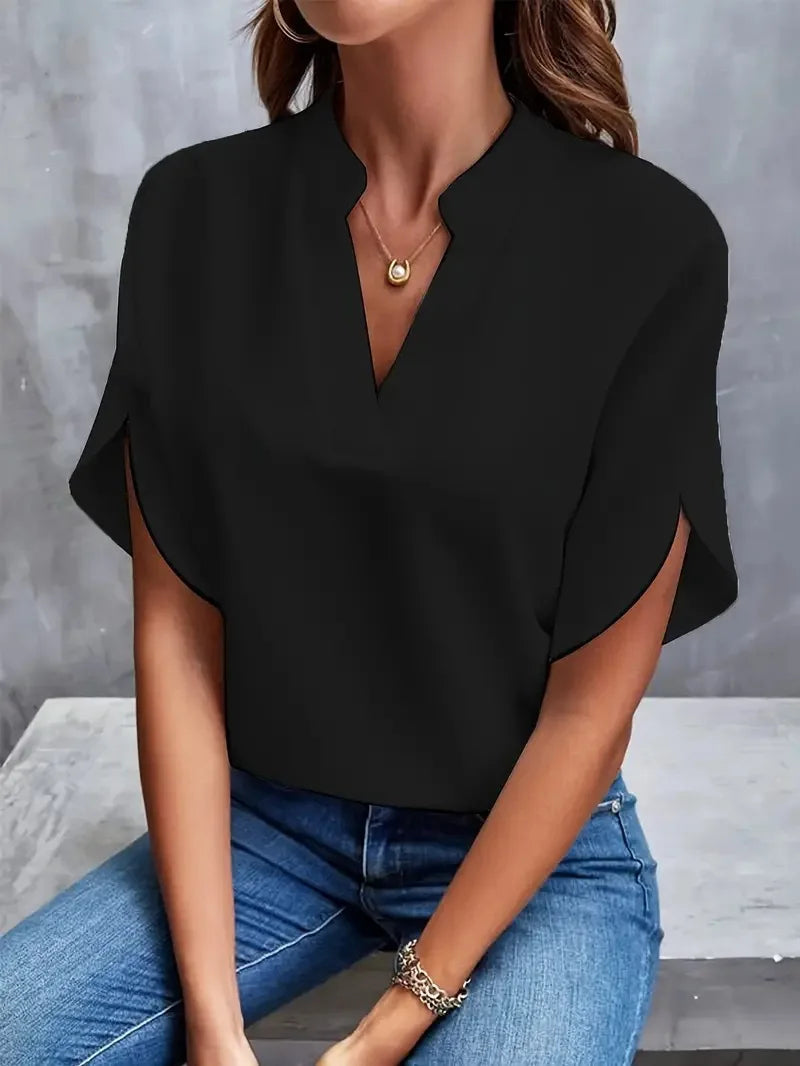 XAO Blusa Suelta Cuello V