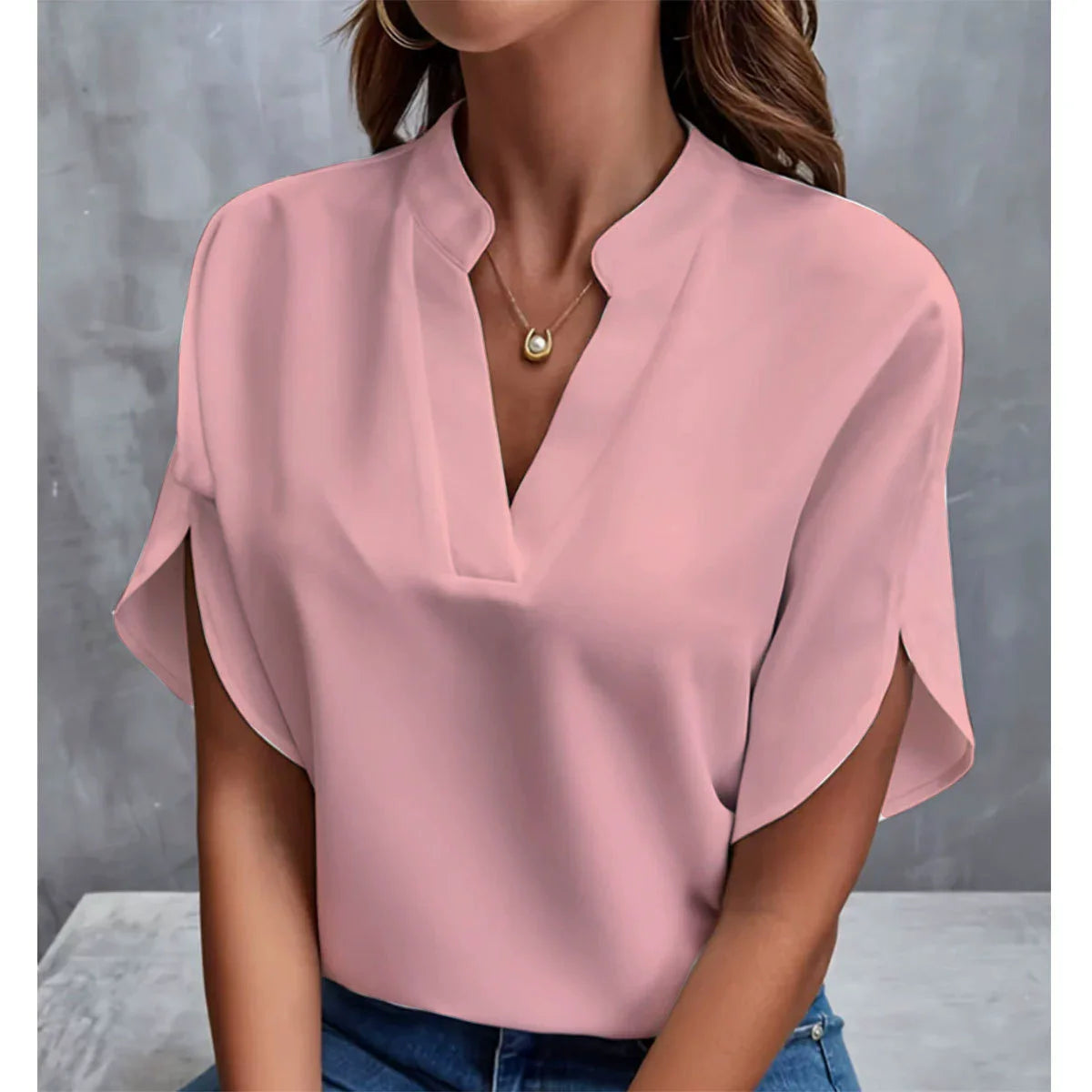XAO Blusa Suelta Cuello V