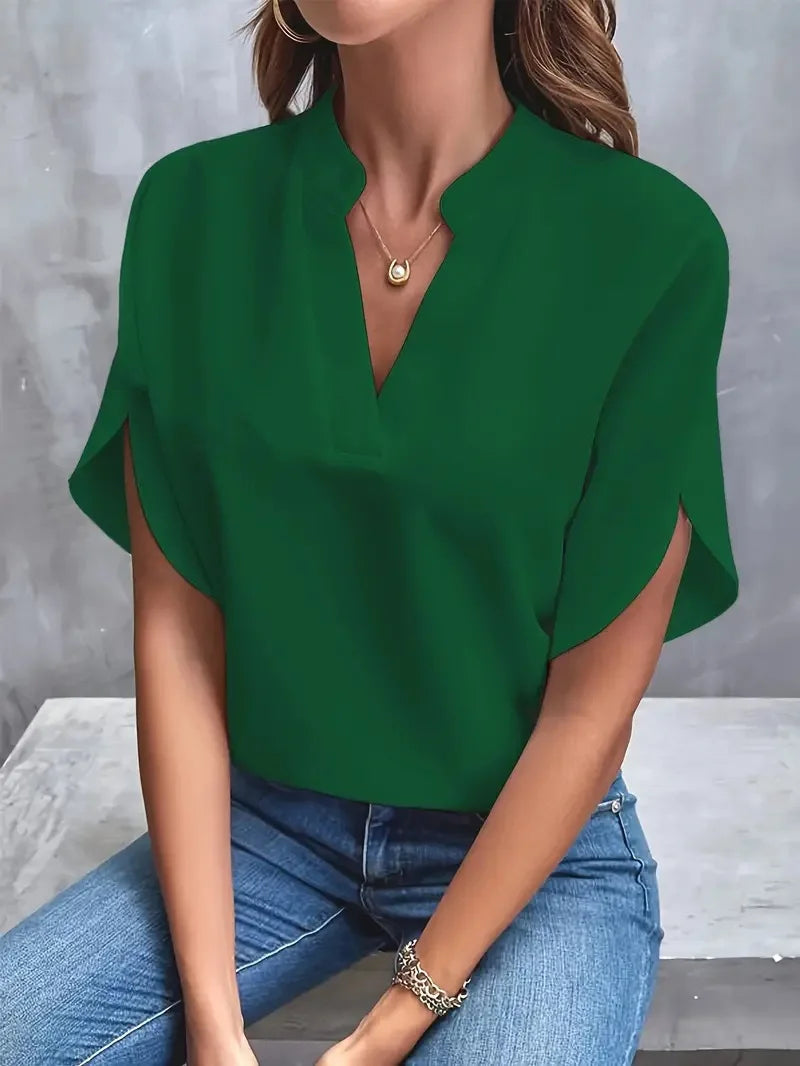 XAO Blusa Suelta Cuello V
