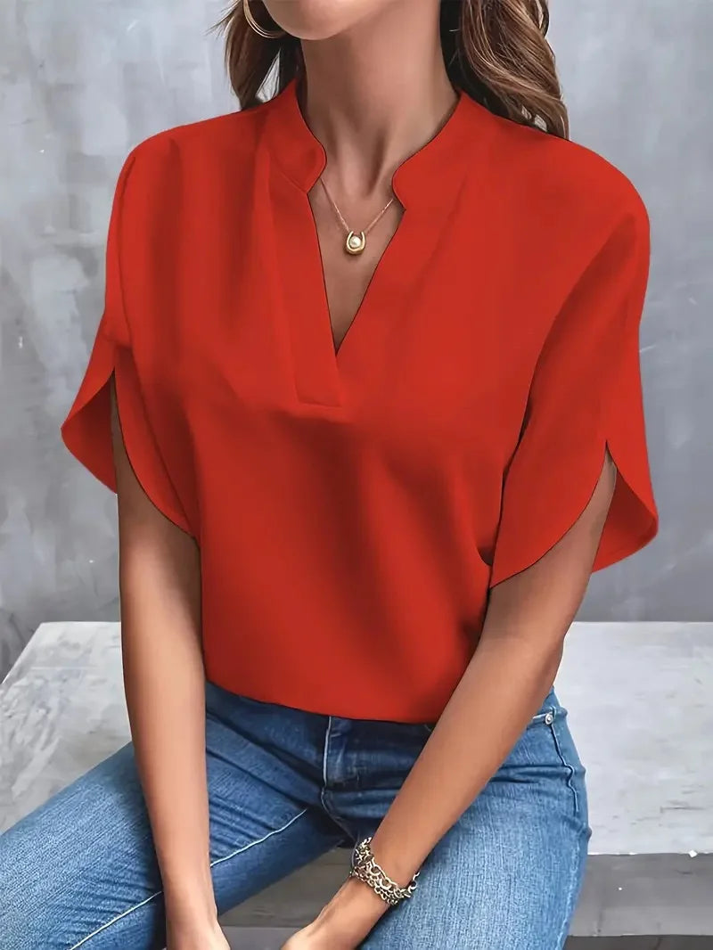 XAO Blusa Suelta Cuello V