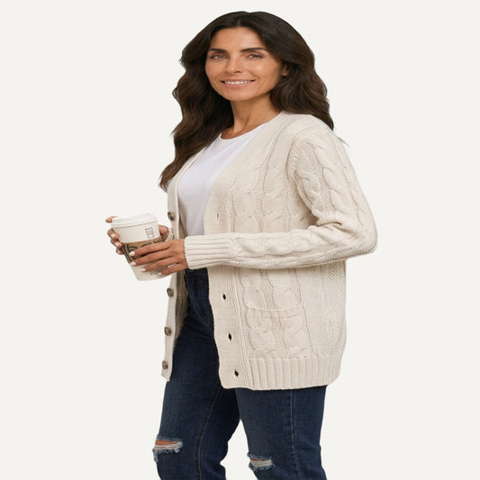 XAO Cárdigan Cable Knit Oversized