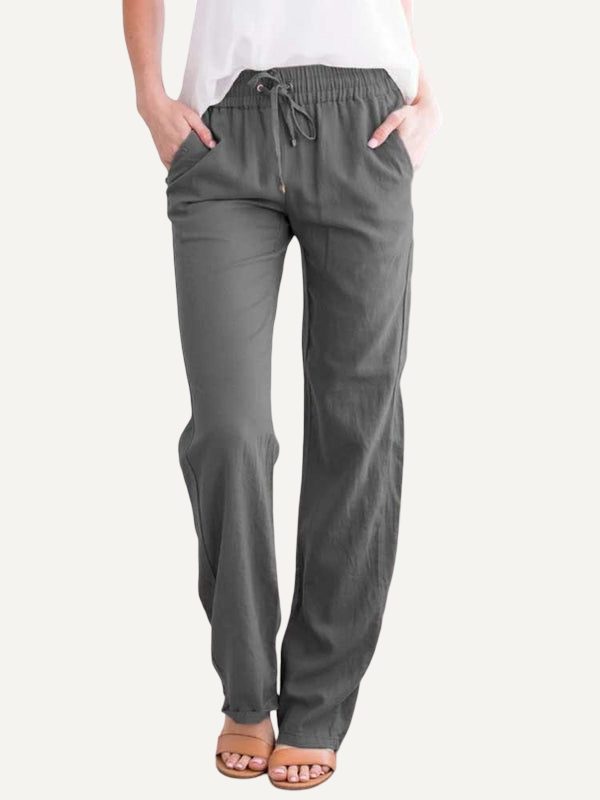 XAO Pantalones Lino Algodón