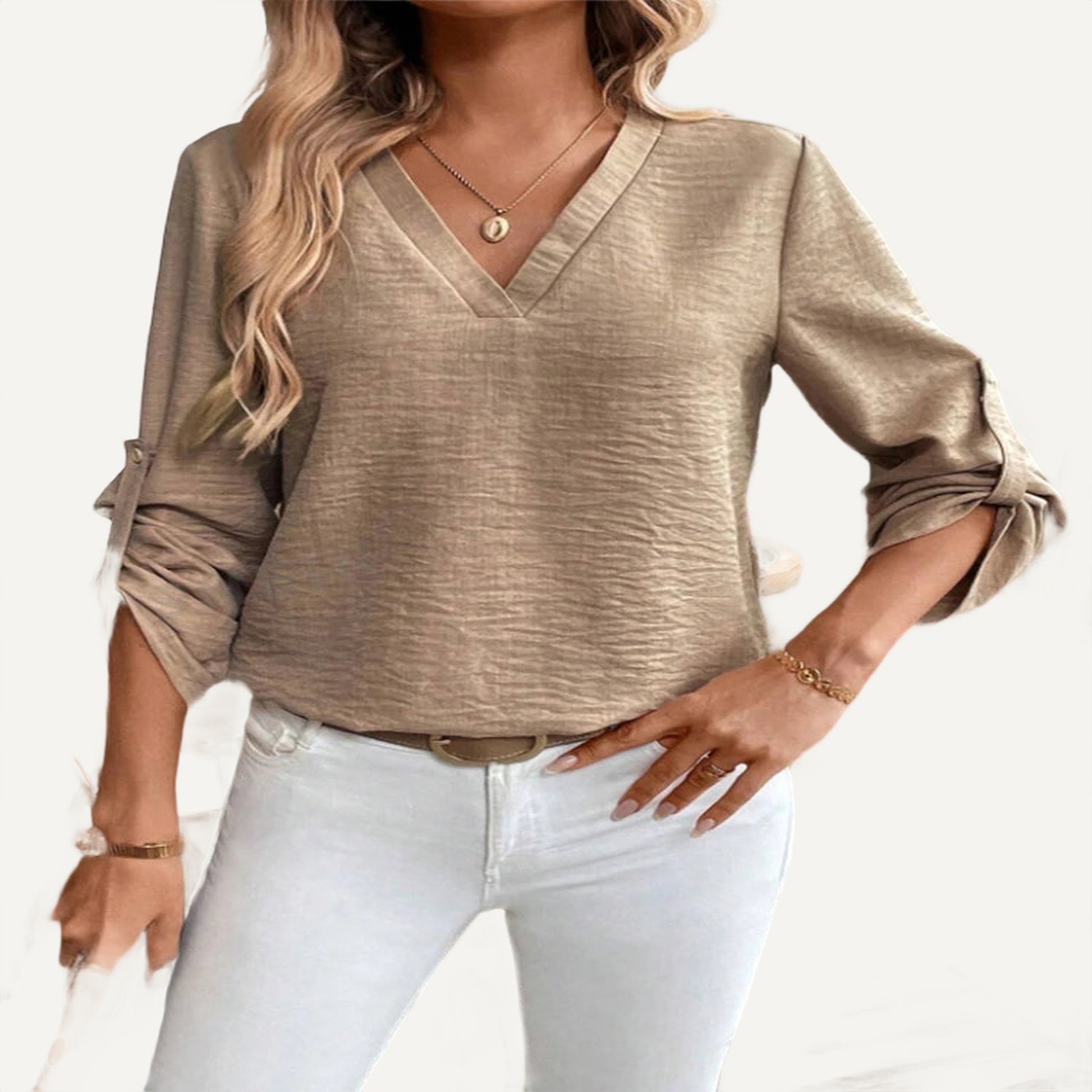 XAO Camisa Elegante Cuello V 1