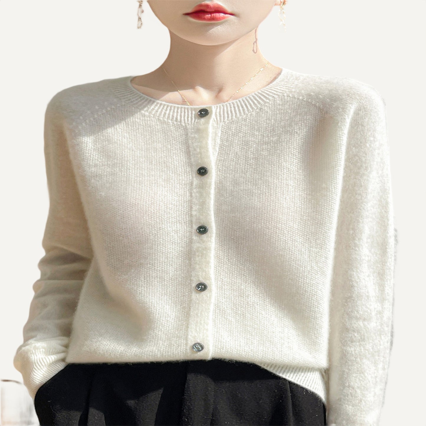 XAO Cardigan Merino Cuello Redondo