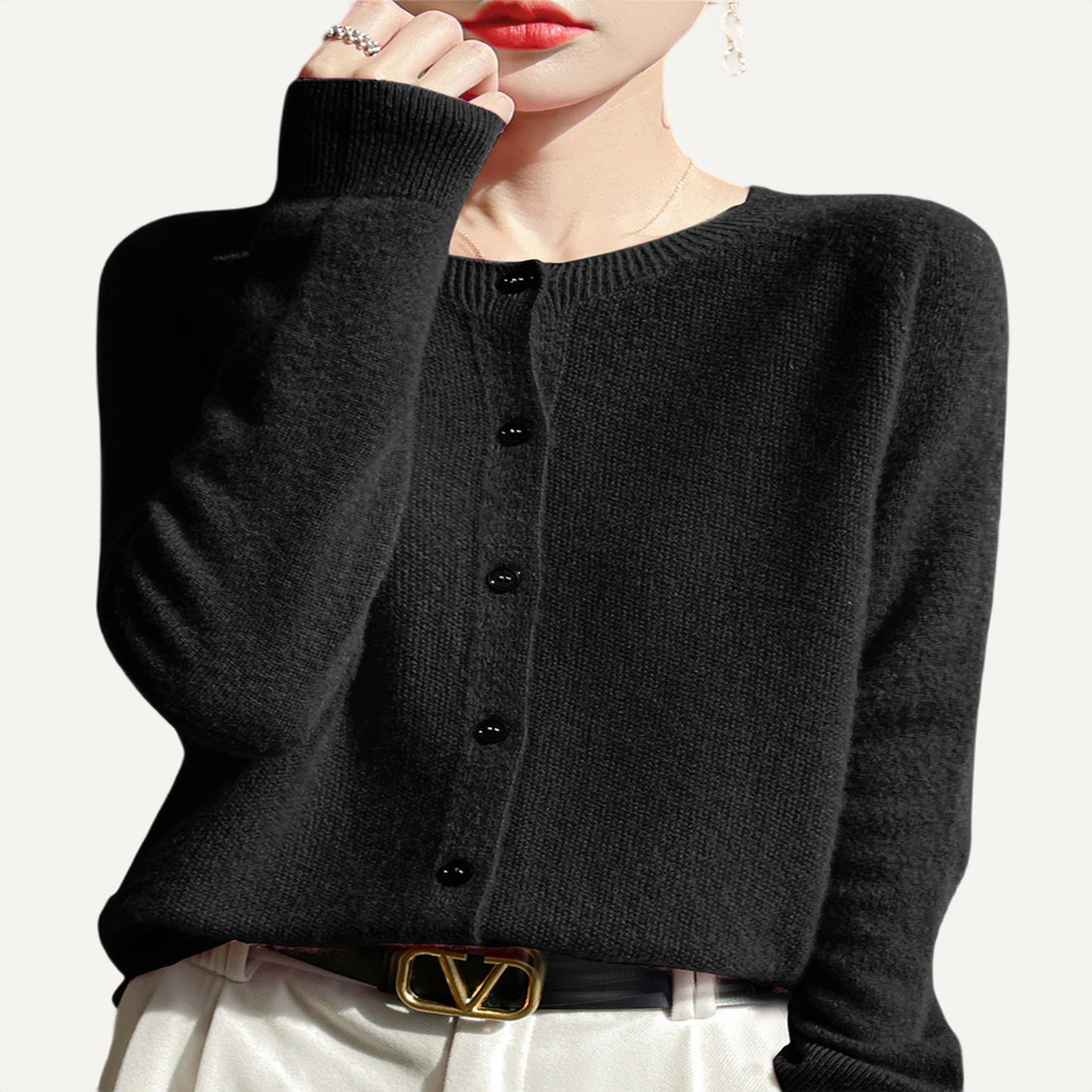 XAO Cardigan Merino Cuello Redondo